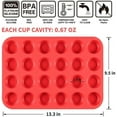 thumbnail image 3 of Silicone Mini Muffin Tray Cups Mini Muffin Tin Pan Silicone Molds, 3 of 8