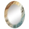 thumbnail image 2 of DESIGN ART Designart "Beige Blue Aqua Symphony" Abstract Modern Wall Mirror 24in.x36in., 2 of 4