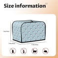 thumbnail image 5 of Gaeub blue Scarf Bear Print 2 Slice Toaster Cover, Toaster Bags,Small Appliance Toaster Cover for Kitchen,Toaster Oven Dustproof Cover, 5 of 7