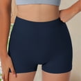 thumbnail image 2 of idosla Women Workout Booty Shorts Impact Scrunch Lifting Biker Gym Hot Shorts Spandex for Yoga Running (Dark Blue, M), 2 of 7