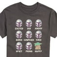 thumbnail image 3 of Star Wars - The Mandalorian Moods - Men's Short Sleeve Graphic T-Shirt, 3 of 5