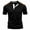 Black, variant on Men's Golf Shirts Collarless Henry Shirt Cool Quick Dry Athletic Casual Performance Blade Lightweight Waffle Button up T Shirts Black