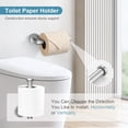 thumbnail image 4 of Bathroom Towel Bar Holder Sets Brushed Nickel 23.6 Inch Round Stainless Steel Towel Bar Set 5 Piece Bathroom Accessory Set Wall Mounted, 4 of 16