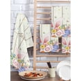 thumbnail image 2 of Happy Easter Kitchen Dish Towels for Drying Dishes Set of 2, Spring Colorful Eggs Rabbit Ear Feet Flowers Waffle Weave Microfiber Hand Tea Bathroom Towels Quick Dry & Absorbent Towel 15.7x23.6, 2 of 7