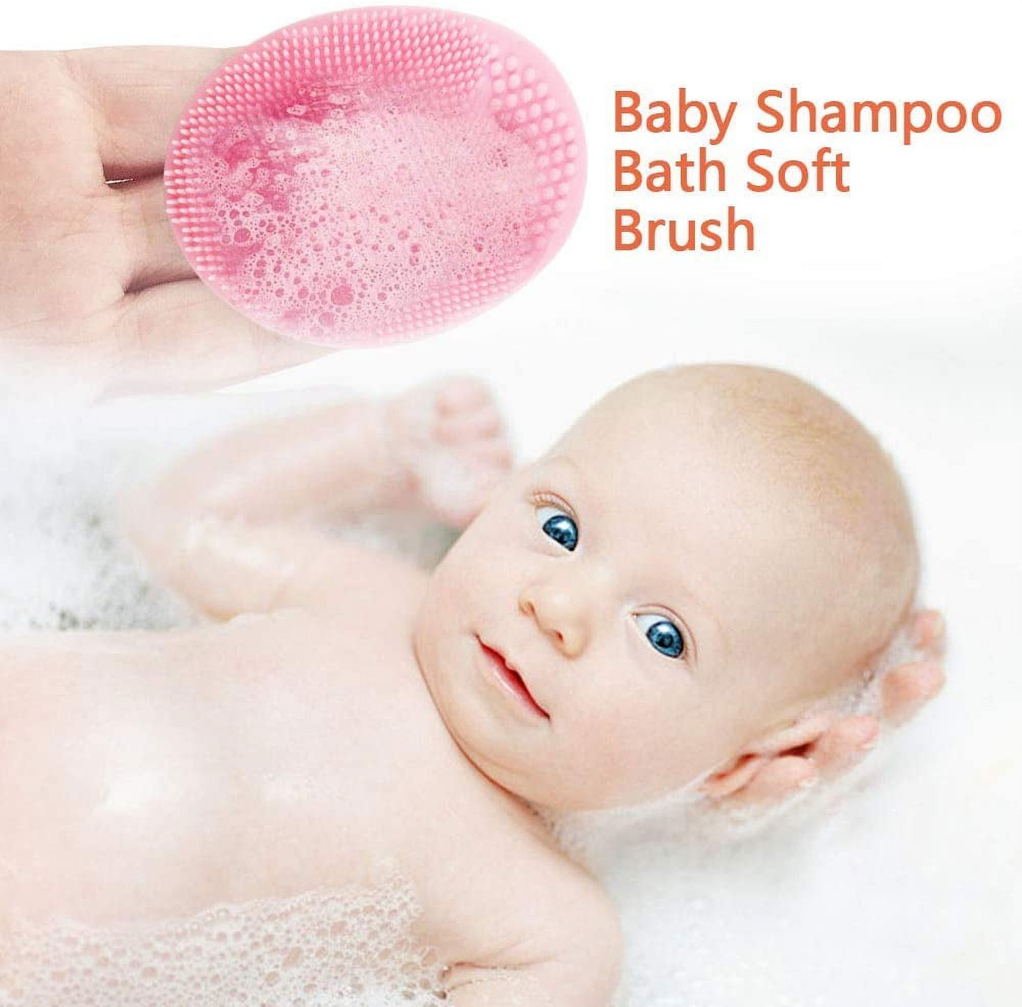 Newborn Baby Shampoo Bath Artifact To Remove Dandruff Soft Wool Brush