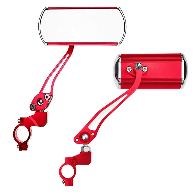 1 Pair of Aluminum Alloy 360° Rotation Rearview Mirror Handlebar Wide Angle Mirror