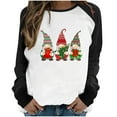 thumbnail image 2 of Aloohaidyvio Christmas Hoodies,Womens Christmas Round-Neck Long Sleeve Tops Printed Regular Blouse, 2 of 5