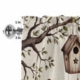 thumbnail image 4 of Sweet Home Rod Pocket Curtain Valance, Western Stars Bird Houses Farmhouse Retro Farmhouse Window Valance for Living Room, Bedroom, Kitchen 42"W x 12"L, 4 of 9
