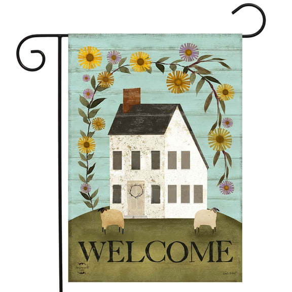 Briarwood Lane Spring Garden Flag 12x18 For Outdoor Country Saltbox For Spring Garden Flag Flags For Outside