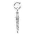 thumbnail image 2 of 14k White Gold 3-D Caduceus Charm, 2 of 4