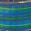 The Ribbon People Blue and Green Checkered Wired Edge Craft Ribbon 1.5" x 27 Yards