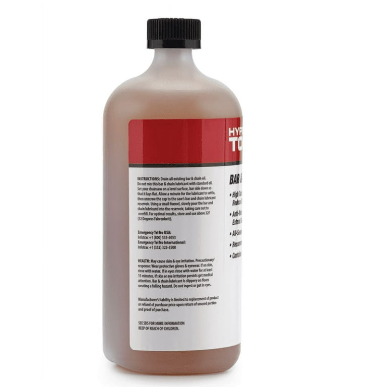 Hyper Premium 24 fl oz Biobased Bar &amp; Chain Oil for Chainsaws 