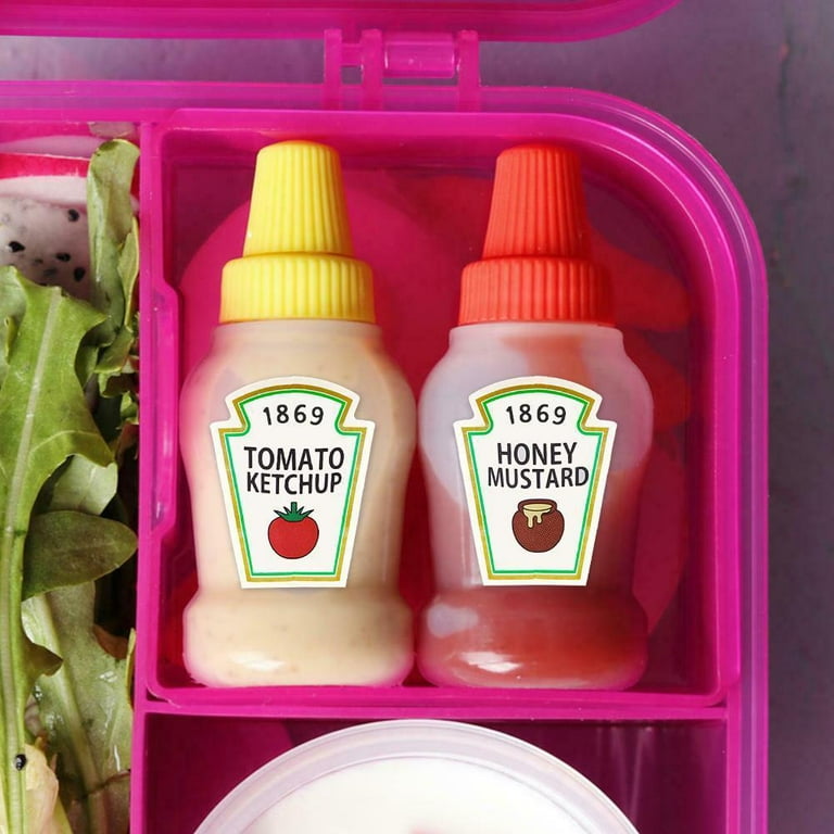 2Pcs/set 25ml Cute Sauce Leakproof Container Tomato Salad Dressing