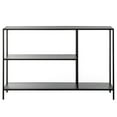 thumbnail image 2 of Modern Display Metal Console Table with Open Shelfs, for Dining, Entryway and Hallway, Black, 2 of 7
