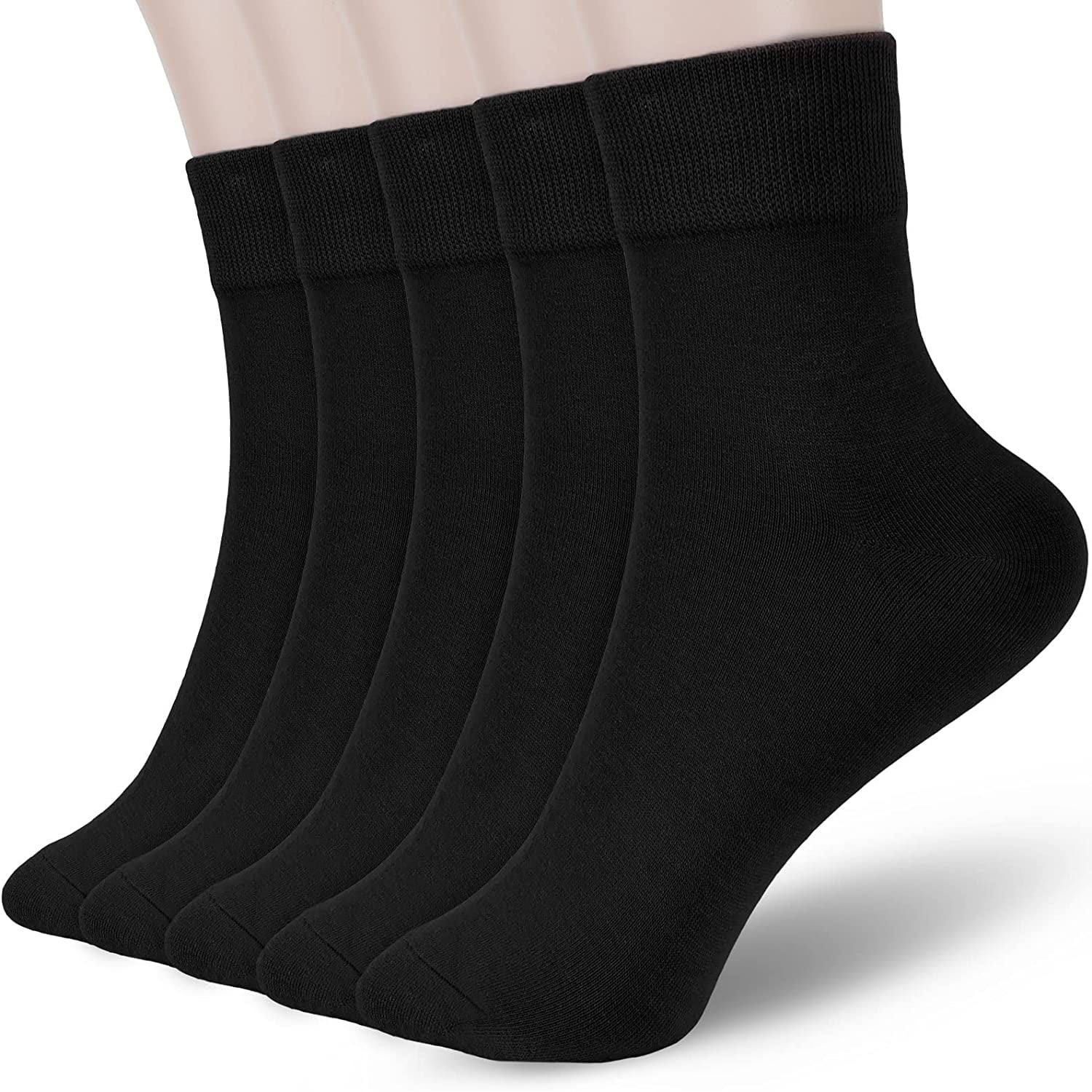 Myclong Women Thin Cotton Socks, Soft Cotton Bootie Socks Women Above