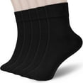 thumbnail image 1 of Myclong Calcetines Finos de Algodón para Mujer, Calcetines Tipo Botín de Algodón Suave, Calcetines por Encima Del Tobillo para Mujer, 5 Pares, 1 of 12
