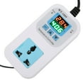 thumbnail image 4 of Temperature Controller ABS Stainless Steel Dual Display Temperature Control Socket for Industrial Equipment 110-220V, 4 of 8