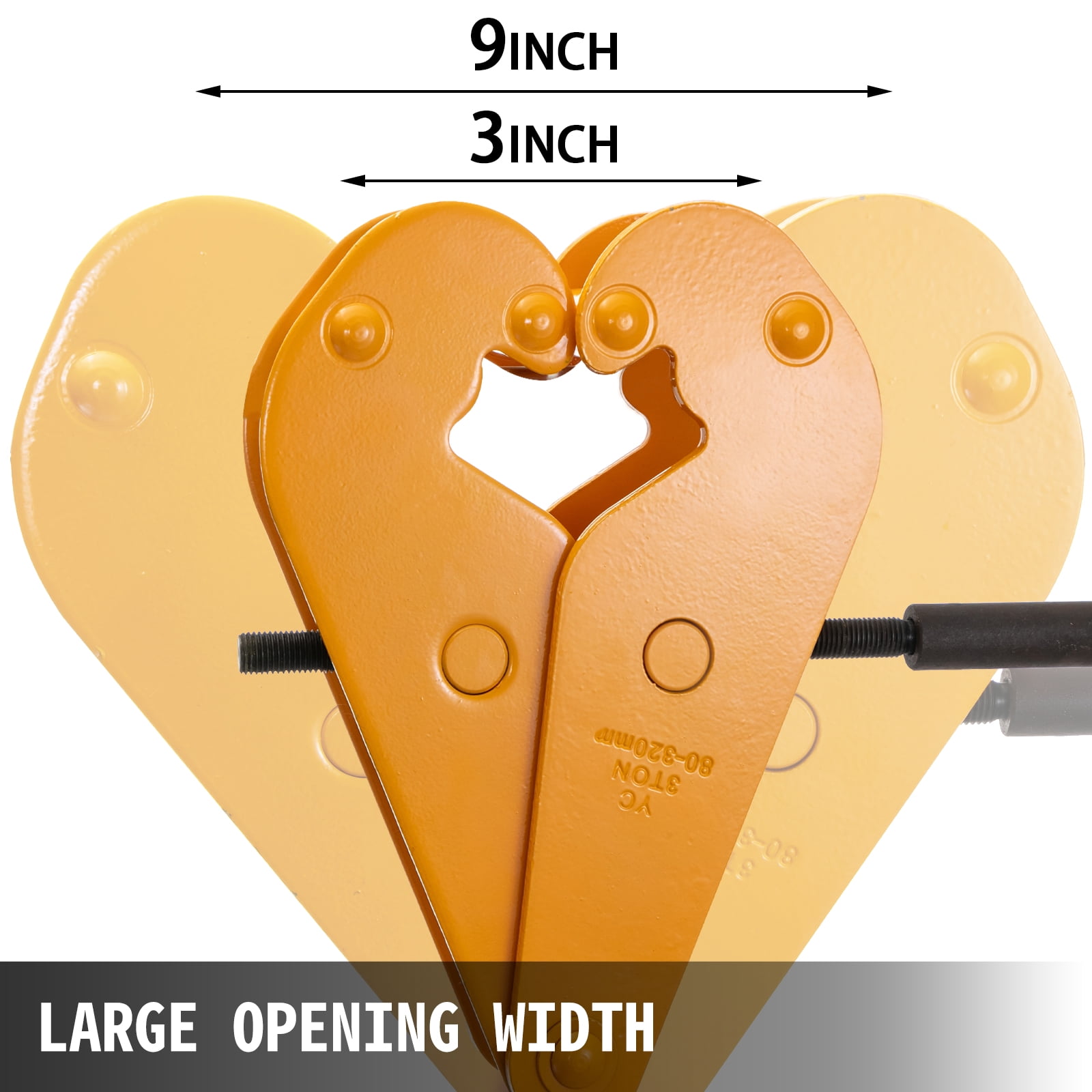 Buy VEVOR 2200lbs/1ton Capacity Beam Clamp I Beam Lifting Clamp 3Inch