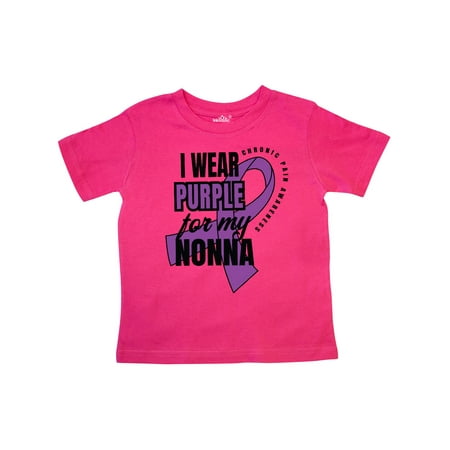 

Inktastic Chronic Pain I Wear Purple For My Nonna Gift Toddler Boy or Toddler Girl T-Shirt