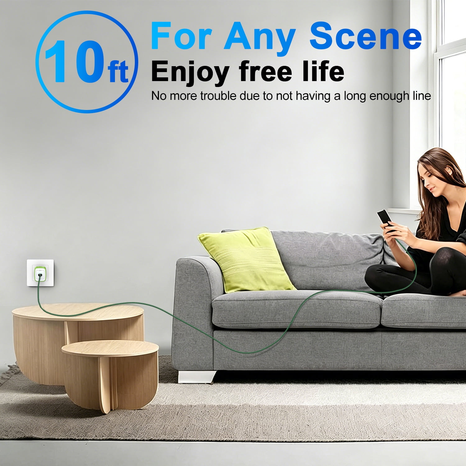 HAOANO USB C Wall Charger Block,2Pack 20W PD Android Type C Charger Block Fast Charging Block USB C Power Adapter w/ 2PCS USB C Charging Cable 10ft Type C Charger Cords Compatible for iPhone 14 13 12
