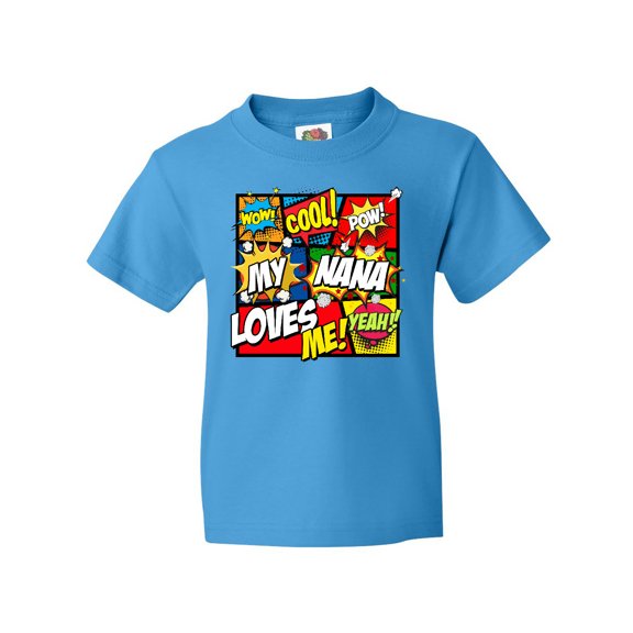 Inktastic My Nana Loves Me Youth T-Shirt