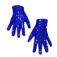 thumbnail image 3 of Carnival Sequins Gloves for Women Winter Fashion Fur Skiing Warm Plush Soft Upgraded Touch Screen Womens Mittens Blue, 3 of 4