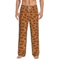 thumbnail image 1 of Kdxio Dachshund And Ball Pattern Men's Pajama Pants, Elastic Waist with Drawstring and Pockets, Comfortable Loungewear-Medium, 1 of 6
