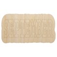 thumbnail image 1 of September Month Calendar Fun Text Wood Shape Unfinished Piece Cutout Craft DIY Projects - 6.25 Inch Size - 1/8 Inch Thick, 1 of 7