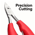 thumbnail image 3 of EXLEAF 2026 New 2Pcs Toenail Clippers Stainless Steelheavy Duty Nail Clippers for Men Wide Chin Opening Nail Clippers for Seniors Red Style 1 for Thick Nails Seniors Personal Grooming Toenail Care., 3 of 4