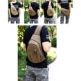thumbnail image 2 of Men Sling Bag Canvas Casual Multipurpose Chest Bag Sling Backpack for Cycling, 2 of 10