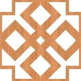 thumbnail image 4 of Ekena Millwork 7 3/8"W x 7 3/8"H x 3/8"T Extra Small Blendon Decorative Fretwork Wood Wall Panels, Cherry, 4 of 6