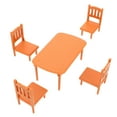 thumbnail image 1 of Shisuyan 1 Set Plastic Mini Furniture Small Creative Dining Table Mini Dining Table, 1 of 8