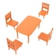 thumbnail image 1 of Mini muebles de plástico, mesa de comedor creativa pequeña, Mini mesa de comedor, 1 Juego, 1 of 5