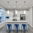 thumbnail image 2 of AmeriHome Loft Blue 24 in. Metal Bar Stool - 3 Piece, 2 of 5