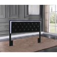 thumbnail image 2 of Black Faux Leather Headboard with LED Lights (Fits Queen and Full), 2 of 2