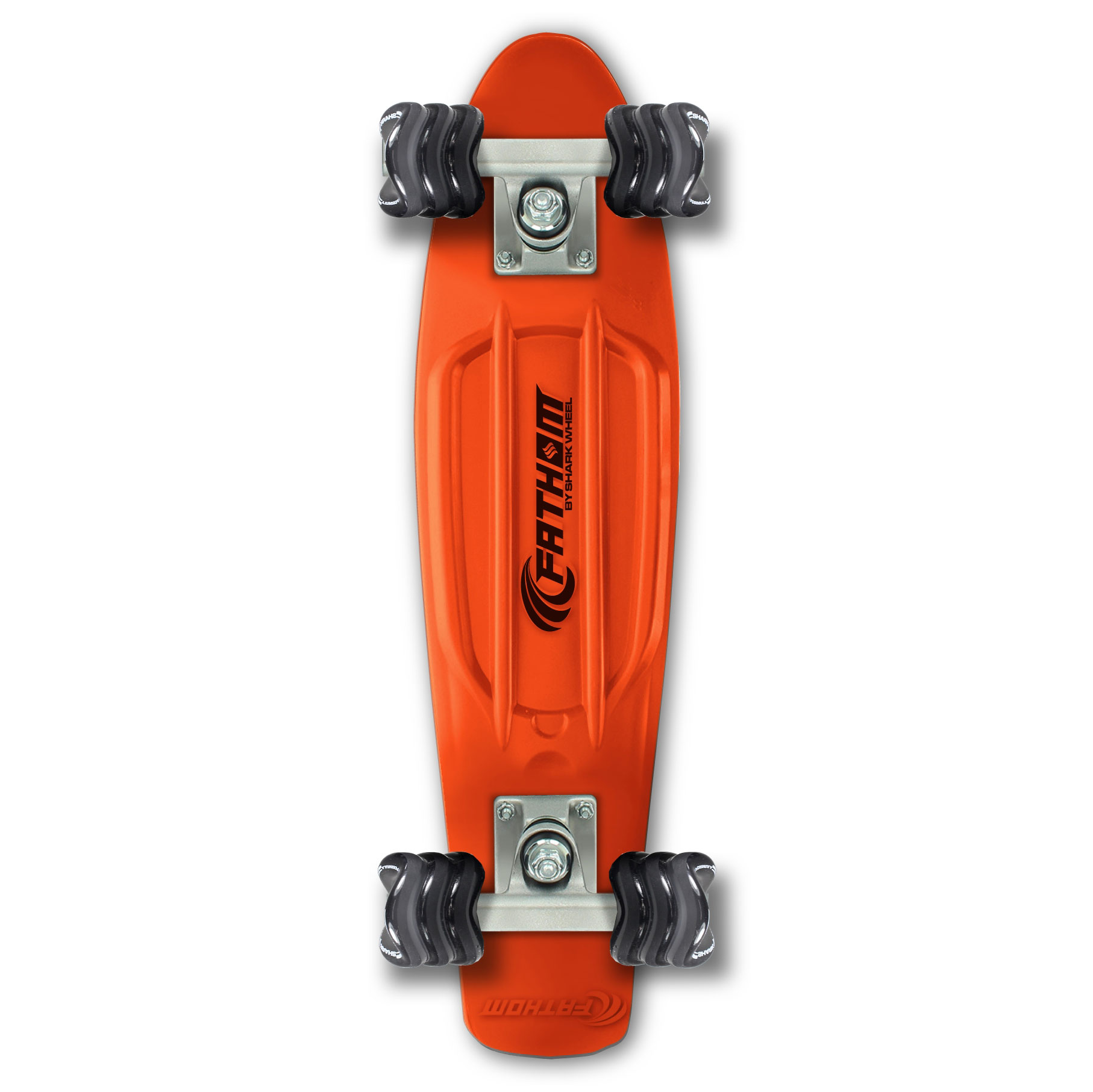 Fathom by Shark Wheel Skateboard 22 Inch Barracuda Series Cruiser Board, Orange Walmart Canada