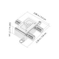 thumbnail image 3 of LEEYNEER Rhewides Coaxial Cable Splitter Coax Splitter For Satellite Cable 5-2400mhz TV Antenna, 3 of 10