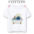 thumbnail image 4 of Camiseta de algodón Lilo Stitch Anime Verano Múltiples Moda Niños Niños Camisetas Cuello Redondo Casual Manga Corta Top, 4 of 5
