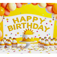 thumbnail image 6 of Colorful Happy Birthday Banner with Star Elements Party Backdrop Background for Birthday Party Celebrations Photography Props Decors, 6 of 7