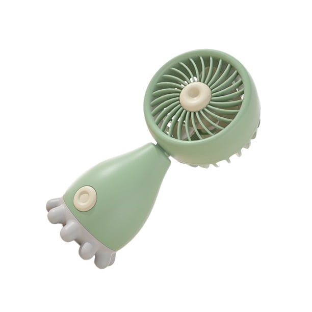 Bewildely Mini ventilador al aire libre con batería de gran capacidad para viajes y fiestas equipadas con batería de gran capacidad Electrodomésticos verde