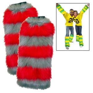 Leg Warmers 2 Pack - Red/Silver
