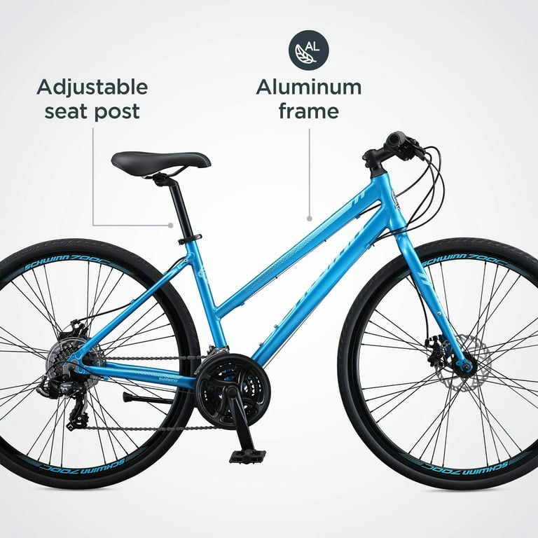 Schwinn Women's 700c Volare 1200 Road Bike, Blue, 21-Speed, Alloy