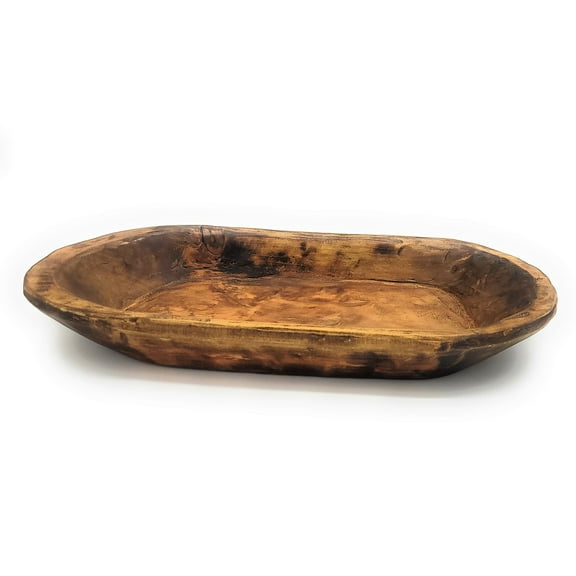 19"-22" Long Decorative Wood Dough Bowl - The Weston Dough Bowl