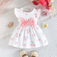 thumbnail image 6 of xfsWaSs Baby Girls Dress 2 Pack Toddler Summer Dresses Ruffle Sleeveless Cute Casual Sundress With Bowknot A-Line Beach Sundresses 9-12 Months, 6 of 8