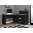 thumbnail image 1 of Monarch Specialties Computer Desk, Home Office, Corner, Left, Right Set-up, Storage Drawers, L Shape, Work, Laptop, Laminate, Black, Grey, Contemporary, Modern, 1 of 4