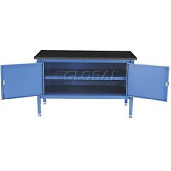 Security Cabinet Bench - Blue - 60 x 30 in.