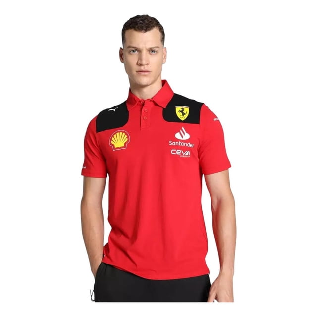 Playera Polo Puma Hombre Scuderia Ferrari Team Polo Casual rojo XS