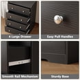 thumbnail image 4 of Tydimor 4 Drawer Dressers for Bedroom, Modern Wood Chest of Drawers Storage Cabinet for Living Room, Hallway, Black, 4 of 5