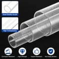 thumbnail image 3 of Tubo Rígido de Acrílico Transparente Uxcell, 41 mm (1.61") ID x 45 mm (1.77") OD x 254 mm (10") L, 3 of 7