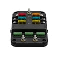 thumbnail image 4 of Dalazy Universal Fuse Box Holder Plastic Fuse Block Warning Indicator Distribution Board Auto Fuse Switch Circuit Breaker, 4 of 6